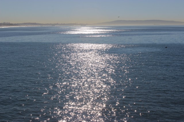 Water under sunshine